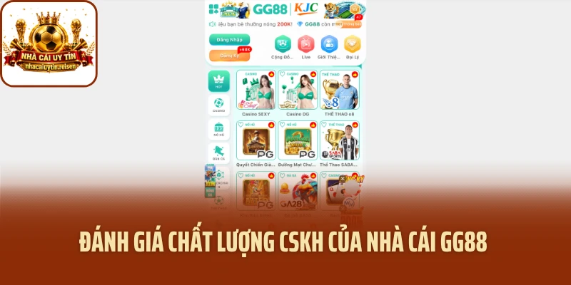 Đánh giá chất lượng CSKH của nhà cái GG88 