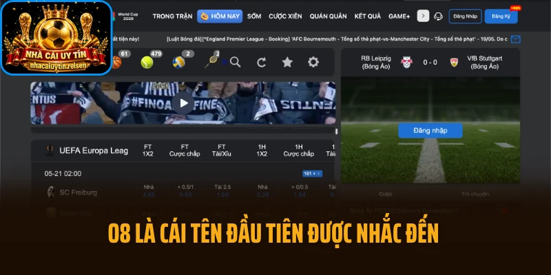 O8 là cái tên đầu tiên được nhắc đến trong top 3 nhà cái mới nổi