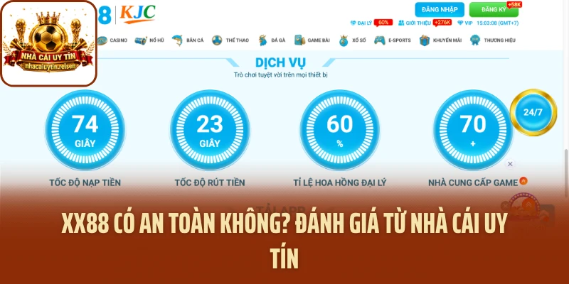 XX88 Có An Toàn Không? Đánh Giá Từ NHÀ CÁI UY TÍN